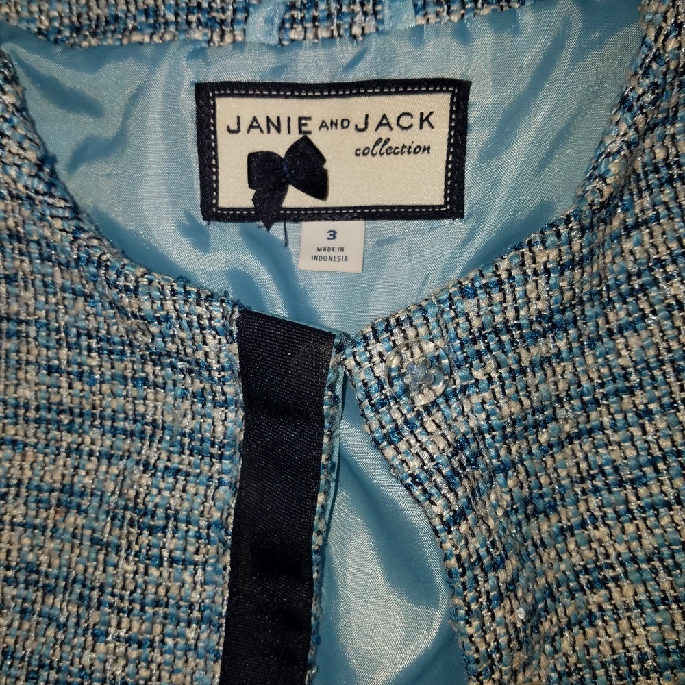 Janie and jack tweed blazer